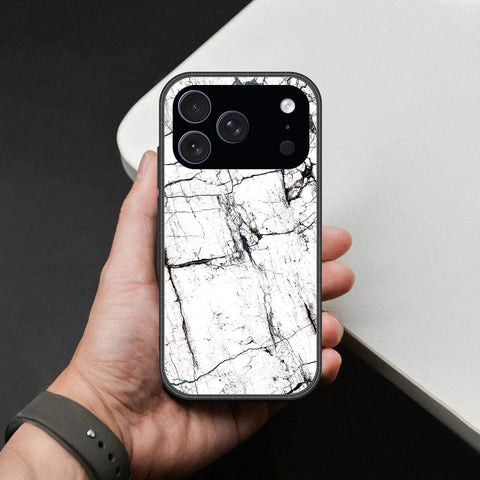 iPhone 18 Pro Max - White Marble Series 2 - HQ Ultra Shine Premium Infinity Glass Soft Silicon Borders Case