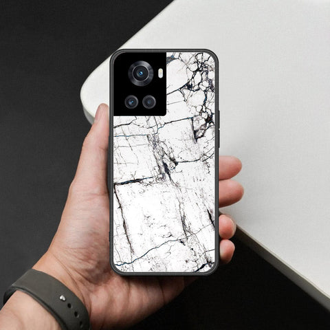 OnePlus 3T Cover - White Marble Series 2 - HQ Ultra Shine Premium Infinity Glass Soft Silicon Borders Case