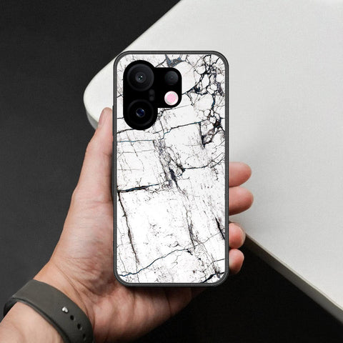 Vivo X200 FE Cover - White Marble Series 2 - HQ Ultra Shine Premium Infinity Glass Soft Silicon Borders Case