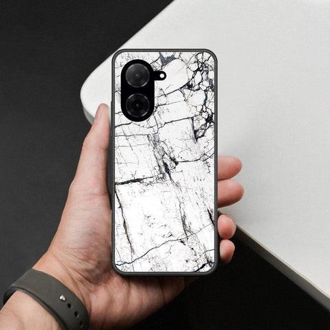 Xiaomi Poco C71 4G Cover - White Marble Series 2 - HQ Ultra Shine Premium Infinity Glass Soft Silicon Borders Case
