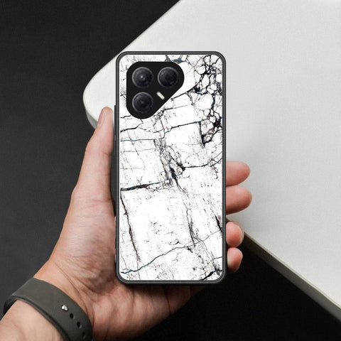 Tecno Pova 7 4G Cover - White Marble Series 2 - HQ Ultra Shine Premium Infinity Glass Soft Silicon Borders Case