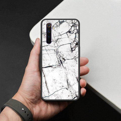 Realme X3 SuperZoom Cover - White Marble Series 2 - HQ Ultra Shine Premium Infinity Glass Soft Silicon Borders Case