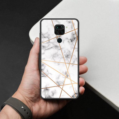 Xiaomi Redmi 10X 4G Cover - White Marble Series 2 - HQ Ultra Shine Premium Infinity Glass Soft Silicon Borders Case