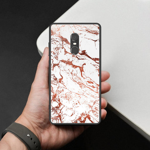 Xiaomi Redmi Note 4 / 4X Cover - White Marble Series 2 - HQ Ultra Shine Premium Infinity Glass Soft Silicon Borders Case