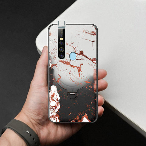 Tecno Camon 15 Premier Cover - White Marble Series 2 - HQ Ultra Shine Premium Infinity Glass Soft Silicon Borders Case