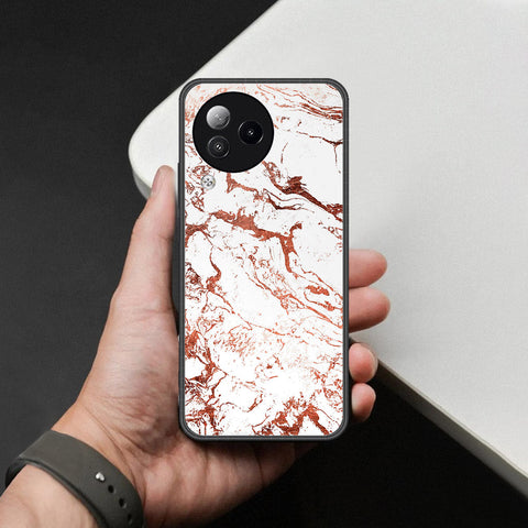 Xiaomi Civi 3 Cover - White Marble Series 2 - HQ Ultra Shine Premium Infinity Glass Soft Silicon Borders Case