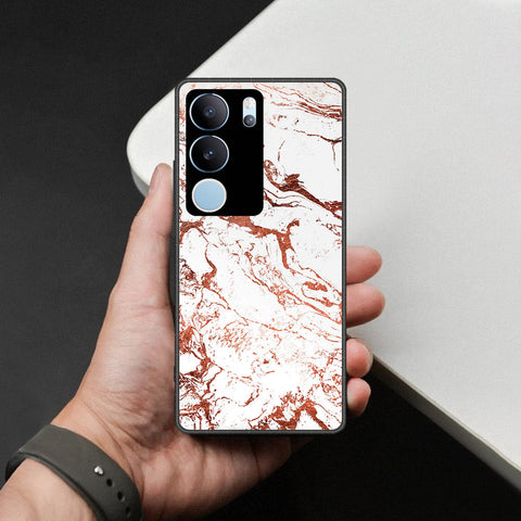 Vivo S17t Cover - White Marble Series 2 - HQ Ultra Shine Premium Infinity Glass Soft Silicon Borders Case