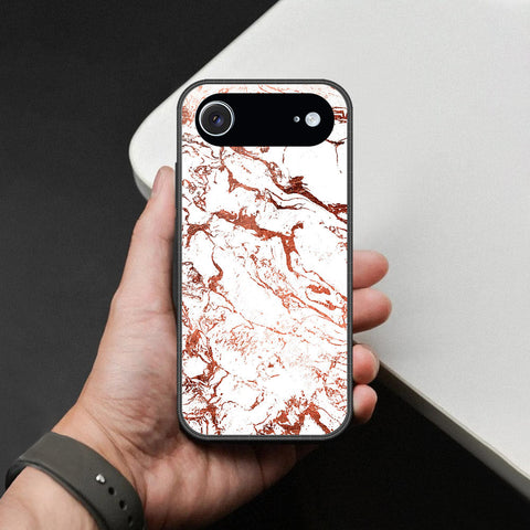 iPhone 17 Air - White Marble Series 2 - HQ Ultra Shine Premium Infinity Glass Soft Silicon Borders Case