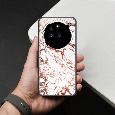 Nothing Phone 3a Pro Cover - White Marble Series 2 - HQ Ultra Shine Premium Infinity Glass Soft Silicon Borders Case