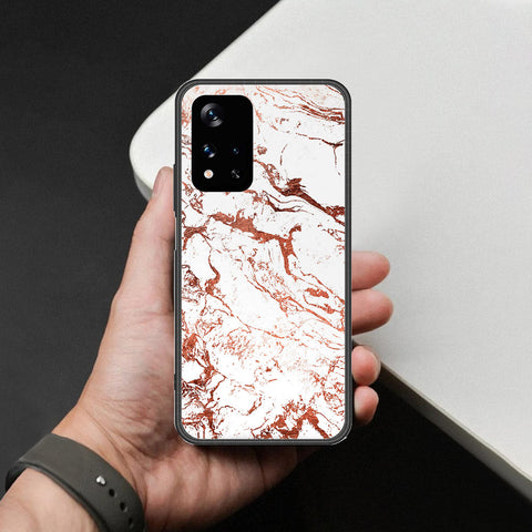 Xiaomi Redmi Note 11 5G Cover - White Marble Series 2 - HQ Ultra Shine Premium Infinity Glass Soft Silicon Borders Case