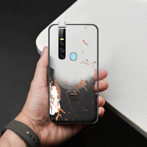 Tecno Camon 15 Premier Cover - White Marble Series 2 - HQ Ultra Shine Premium Infinity Glass Soft Silicon Borders Case
