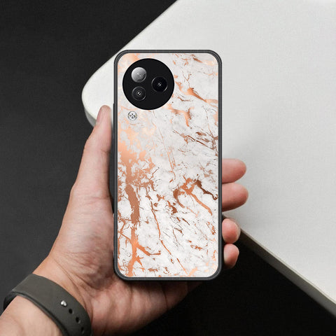 Xiaomi Civi 3 Cover - White Marble Series 2 - HQ Ultra Shine Premium Infinity Glass Soft Silicon Borders Case