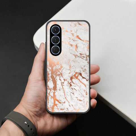 Tecno Spark 40 Pro Cover - White Marble Series 2 - HQ Ultra Shine Premium Infinity Glass Soft Silicon Borders Case