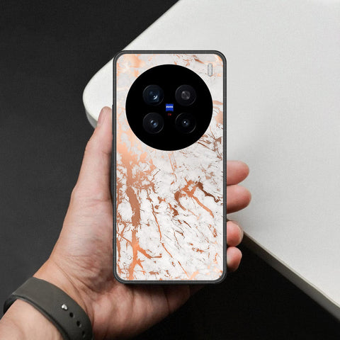 Vivo V7 Plus Cover - White Marble Series 2 - HQ Ultra Shine Premium Infinity Glass Soft Silicon Borders Case