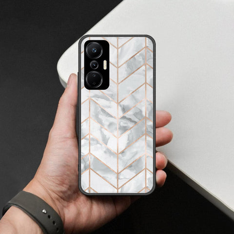 Infinix Hot 20S Cover - White Marble Series 2 - HQ Ultra Shine Premium Infinity Glass Soft Silicon Borders Case