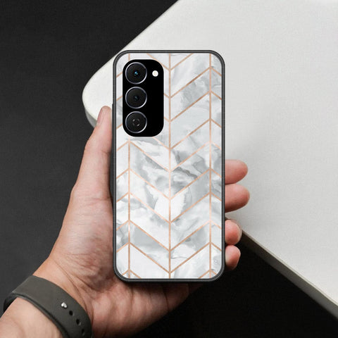 Tecno Spark 40 Pro Plus Cover - White Marble Series 2 - HQ Ultra Shine Premium Infinity Glass Soft Silicon Borders Case