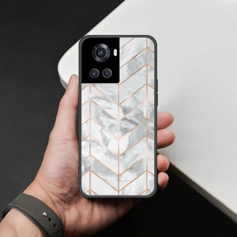 OnePlus 3T Cover - White Marble Series 2 - HQ Ultra Shine Premium Infinity Glass Soft Silicon Borders Case