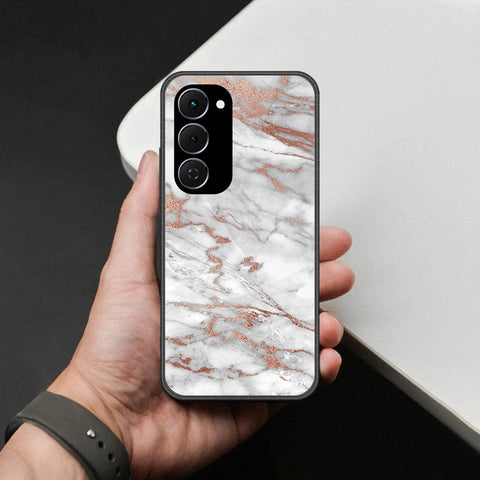 Tecno Spark 40 Pro Plus Cover - White Marble Series 2 - HQ Ultra Shine Premium Infinity Glass Soft Silicon Borders Case