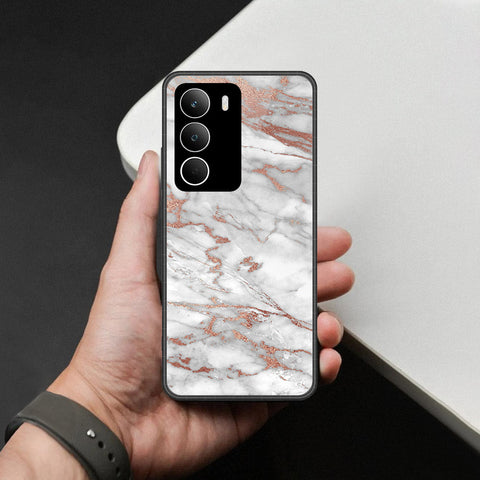 Realme C71 Cover - White Marble Series 2 - HQ Ultra Shine Premium Infinity Glass Soft Silicon Borders Case
