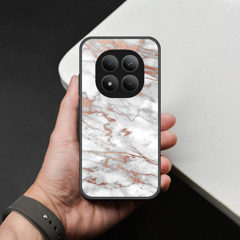 Xiaomi Redmi Note 15 Pro Plus Cover - White Marble Series 2 - HQ Ultra Shine Premium Infinity Glass Soft Silicon Borders Case