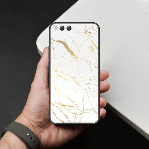 Xiaomi Mi 6 Cover - White Marble Series 2 - HQ Ultra Shine Premium Infinity Glass Soft Silicon Borders Case