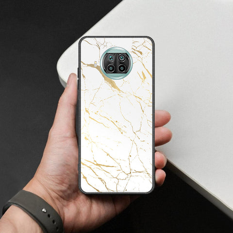 Xiaomi Mi 10T Lite Cover - White Marble Series 2 - HQ Ultra Shine Premium Infinity Glass Soft Silicon Borders Case