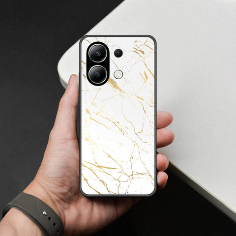 Xiaomi Poco M6 Pro 4G Cover - White Marble Series 2 - HQ Ultra Shine Premium Infinity Glass Soft Silicon Borders Case