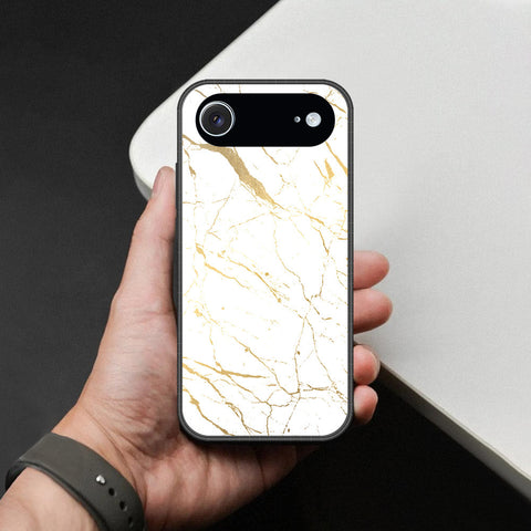 iPhone 17 Air - White Marble Series 2 - HQ Ultra Shine Premium Infinity Glass Soft Silicon Borders Case