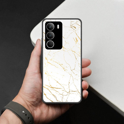 Realme Narzo 80 Lite Cover - White Marble Series 2 - HQ Ultra Shine Premium Infinity Glass Soft Silicon Borders Case