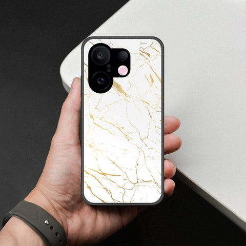 Vivo X200 FE Cover - White Marble Series 2 - HQ Ultra Shine Premium Infinity Glass Soft Silicon Borders Case