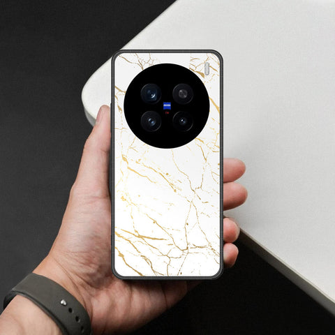 Vivo V7 Plus Cover - White Marble Series 2 - HQ Ultra Shine Premium Infinity Glass Soft Silicon Borders Case