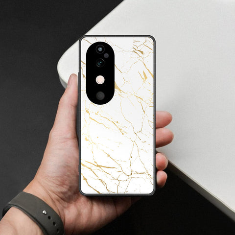 Vivo V40 Pro Cover - White Marble Series 2 - HQ Ultra Shine Premium Infinity Glass Soft Silicon Borders Case