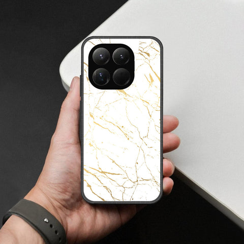 Xiaomi 15t - White Marble Series 2 - HQ Ultra Shine Premium Infinity Glass Soft Silicon Borders Case