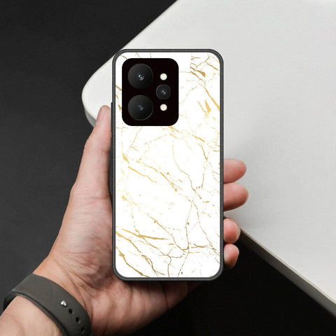 Realme 15 Cover - White Marble Series 2 - HQ Ultra Shine Premium Infinity Glass Soft Silicon Borders Case