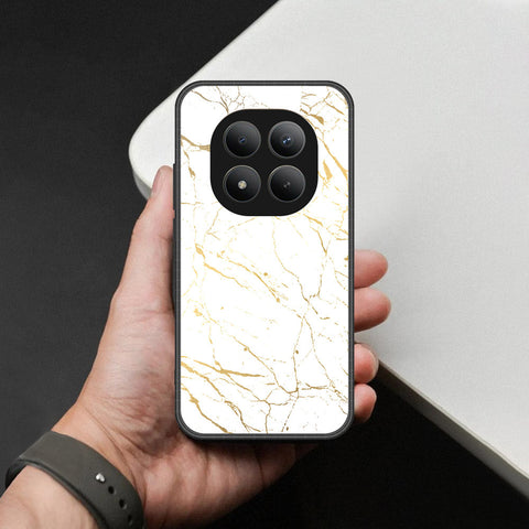 Xiaomi Redmi Note 15 Pro Plus Cover - White Marble Series 2 - HQ Ultra Shine Premium Infinity Glass Soft Silicon Borders Case
