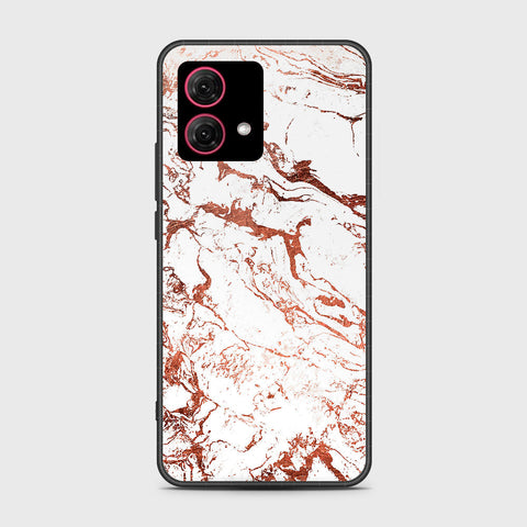 Motorola Moto G84 Cover - White Marble Series 2 - HQ Ultra Shine Premium Infinity Glass Soft Silicon Borders Case