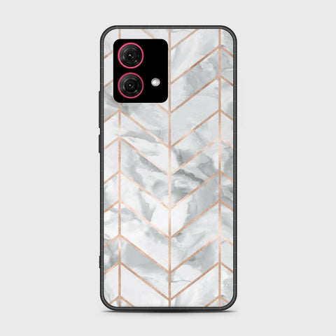 Motorola Moto G84 Cover - White Marble Series 2 - HQ Premium Shine Durable Shatterproof Case