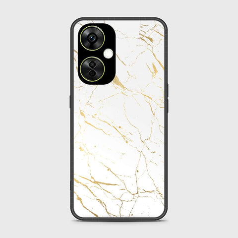 OnePlus Nord CE 3 Cover- White Marble Series 2 - HQ Ultra Shine Premium Infinity Glass Soft Silicon Borders Case