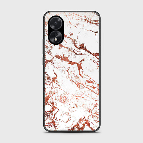 Oppo A18 Cover- White Marble Series 2 - HQ Ultra Shine Premium Infinity Glass Soft Silicon Borders Case