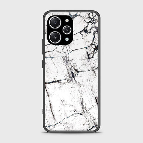Xiaomi Redmi 12 4G Cover- White Marble Series 2 - HQ Premium Shine Durable Shatterproof Case