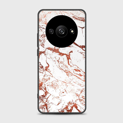 Xiaomi Redmi A3x Cover- White Marble Series 2 - HQ Ultra Shine Premium Infinity Glass Soft Silicon Borders Case