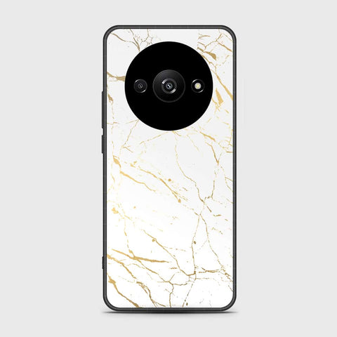 Xiaomi Redmi A3x Cover- White Marble Series 2 - HQ Ultra Shine Premium Infinity Glass Soft Silicon Borders Case