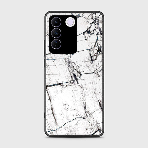 Vivo V27e Cover- White Marble Series 2 - HQ Premium Shine Durable Shatterproof Case