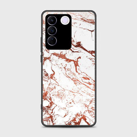 Vivo V27e Cover- White Marble Series 2 - HQ Premium Shine Durable Shatterproof Case
