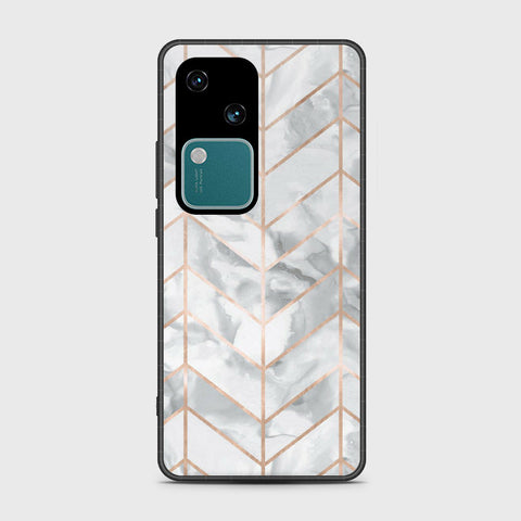 Vivo V30 Cover- White Marble Series 2 - HQ Premium Shine Durable Shatterproof Case
