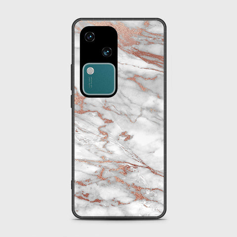 Vivo V30 Cover- White Marble Series 2 - HQ Premium Shine Durable Shatterproof Case
