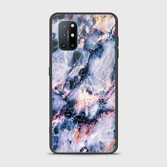 OnePlus 8T Cover - - Design 41 - Colorful Marble Series - HQ Ultra Shine Premium Infinity Glass Soft Silicon Borders Case (Fast Delivery)