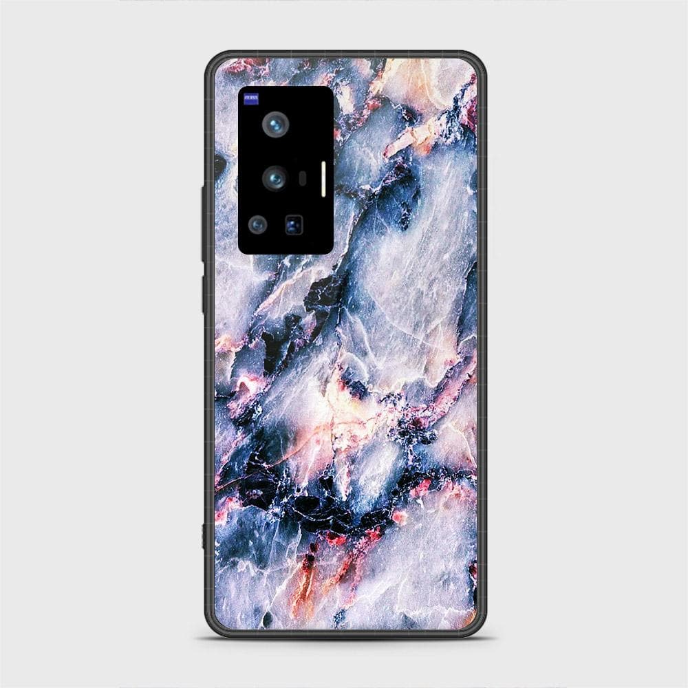 Vivo X70 Pro Cover - Colorful Marble Series - HQ Ultra Shine Premium Infinity Glass Soft Silicon Borders Case (Fast Delivery)