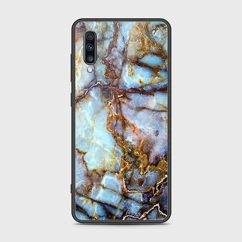 Samsung Galaxy A70s Cover - Colorful Marble Series - HQ Ultra Shine Premium Infinity Glass Soft Silicon Borders Case