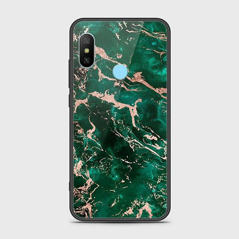 Xiaomi Redmi Note 6 Cover - Colorful Marble Series - HQ Ultra Shine Premium Infinity Glass Soft Silicon Borders Case